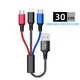 ANKNDO 3 In 1 USB Cable Short Micro USB Type C Cable For iPhone 13 12 11 Samsung Xiaomi Mobile Phone