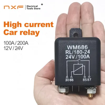 High Current Relay Starting Relay 200A 100A 12V 24V Power Automotive Heavy Current Start relay Car