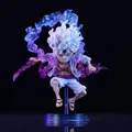 10cm Mini One Piece Battle Luffy Gear 5 Action Figure Nika Statue Anime Figurine Pvc Model Doll