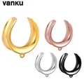 Vanku 2PCS Simple 316LStainless Steel Ear Piercing Stretcher Plug Fashion Tunnels for Dangles DIY