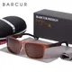 BARCUR Aluminium Magnesium Square Sunglasses Men Polarized Vintage Shades Women Sun Glasses For Men