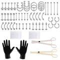 Stainless Steel Piercing Kit Belly Button Piercing Kit Septum Piercing Kit Belly Piercing Kit