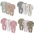 3 Pieces Baby Rompers Cotton Boys Girls Newborn Long Sleeve Spring Winter Clothes Onesie Jumpsuit
