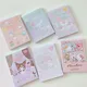 128 Pages + One Sticker Sanrio Anime Kawaii Mymelody Kuromi Cinnamoroll Color Page Super Thick Note