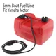 300CM Boat Fuel Line Hose 6mm Gas Hose Connector Outboard Boat Engine Petrol Tank Connectors Kit for