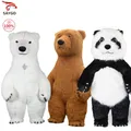 SAYGO Air Inflatable Polar Bear Costume Mascot for Advertising Christmas Halloween Adult Fursuit