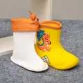 Removable Plush Rain Boots Toddler Waterproof Children Shoes Eva Lightweight Warm Kids Water Shoes