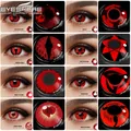 EYESHARE 2pcs Color Contact Lenses for Eyes Anime Cosplay Lenses Red Eye Contact Beauty Makeup