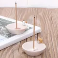 Cartoon Animal Shape Incense Stick Holder Leaf Shape Line Incense Burner Table Crafts Sandalwood