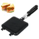 NEW Double Side Bread Frying Pan Non Stick Barbecue Plate Multiple Purposes Sandwich Toaster Mold