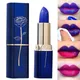 Blue Rose Lipstick Temperature Color Changing Lip Moisturizing Balm Female Makeup Sexy Lip Gloss