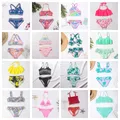 Multi Style Kids Girls Bikini Set 2023 New Print Girls Kids Swimwear Swimsuit Summer Children