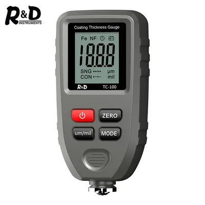 R&D TC100 Thickness Meter Car Paint Film Thickness Tester Measuring FE/NFE Two Manual Automotive
