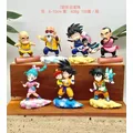 Dragon Ball 7pcs/set Characters on somersault clouds PVC Action Figure Model Collection Toy 8-10cm