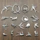 10pcs Bird Charms Antique Silver Color Bird Charms Pendants For Bracelets Flying Bird Charms Making
