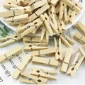 25/30/35/45mm Natural Wooden Clothes Pegs Clothes Clips Wood Clamp DIY Photo Paper Peg Clothespin