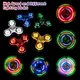 LED Light Fidget Spinner Finger Toy Hand Spinner Glow in Dark Stress Reduction and Anxiety Relief