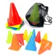 5pcs18CM Sign Bucket 6Inch Barrier Football Road Flat Training Cone Roller Pile Springback Marking
