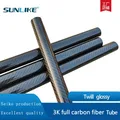 2PC Twill Glossy Carbon Fiber Tube Pipe Drone Accessories OD4mm8mm12mm20mm30mm40mm50mm Length