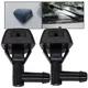 2Pcs Windshield Wiper Jet Washer Nozzle Windscreen Washer Wipers Parts Vehicle Fan Shaped Water