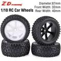 Front Rear Tires Wheels Set 12mm Hex Hubs Foam Inserts For Traxxas Redcat HPI HSP ZD Racing RC 1/10