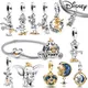 Disney Series Donald Duck 925 Sterling Silver Dangle Charm Fit Pandora Bracelet Bead Charms Original