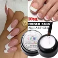 10 ML French Nails White Nail Polish Gel Manicure Nails Art White Gel Nail Polish French Nail Art