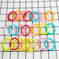 8pcs Baby Teether Rattles Toys Chew Toys for Newborn Rubber Rainbow Ring Safety Toys for Children