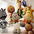 1 Set Jungle Animal Birthday Balloons Monkey Lion Tiger Helium Globos for Safari Wild One Kids