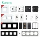 BSEED Glass Frames EU Standard PIR Sensor Switches Module Part Wall Sockets DIY Function Dimmer Base