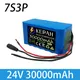 24V 30000mAh 7S3P 18650 Lithium Battery 24V Lithium Battery Wheelchair Battery 7s3p Battery Pack 24v