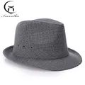 England Retro Top Jazz Hats for Men 4 Size 57 58 59 60CM Straw hat New Fashion Women Men Sunhat