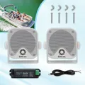 Herdio 4 Inch Portable Bluetooth Speaker Wired Waterproof 120W Shower Speakers Outdoor Boat Truck