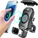 Waterproof Motorcycle Phone Holder Wireless Charging Mobile Mount CellPhone Stand Mirror USB Charger