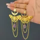 Amethyst Butterfly Drop Earrings For Women Fashion Simple Sun Moon Lady Birthday Logistics Pendant
