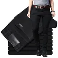 Men Plus Size Jeans 38 40 Slim Skinny Stretch Straight Classic Version of Simple Black Denim Pants