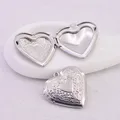 Creative Design Heart Openable Put Photos 316L Stainless Steel Pendant Forwomen and Men Simple