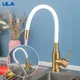 ULA Flexible Spout Kitchen Faucet Stainless Steel Kitchen Sink Faucet Hot Cold Water Sink Mixer Tap