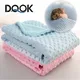Baby Blanket & Swaddling Newborn Thermal Soft Fleece Blanket Winter Solid Bedding Set Cotton Quilt