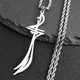 Arabic Sword Stainless Steel Islamic Muslim Zulfiqar Imam Ali Swords Necklaces for Men Islam