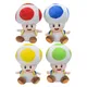 16-30cm New Anime Super Mario Stuffed Plush Toys Toad Game Cartoon Figures Soft Pendant Dolls Baby