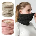 2021 Winter Scarf for Women Children Thickened Wool Collar Neck Scarves Cotton Unisex Outdoor