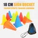 5pcs18CM Sign Bucket 6Inch Barrier Football Road Flat Training Cone Roller Pile for basketball