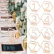 10pcs Wooden Wedding Table Number Sign Place Card Wedding Engagement Reception Seat Decoration