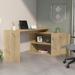 L-Shaped Computer Desk with Storage Cabinet File Cabinet, Large Executive Office Desk with Shelves for Home Office Study