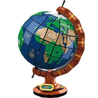 Décennie s de construction de modèle de globe débar briques de carte du monde de la planète idées