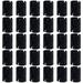 60 Pieces Abs Plastic Shelf Locking Clips With Diameter 25.4Mm For Fixing Or Replacing Shelf Posts Or Tubes - 30 Pairs Black