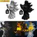 Diconna Cracker Barrel Ghost Witch Messenger w/Lantern Ghost Statues Ornaments Halloween Outdoor