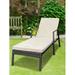 Anself Patio Chairs Rattan Wicker Patio Chaise Lounges Chair Brown