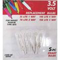 3PACK J Hofert Mini Clear 3.5V Replacement Light Bulb (5-Pack)